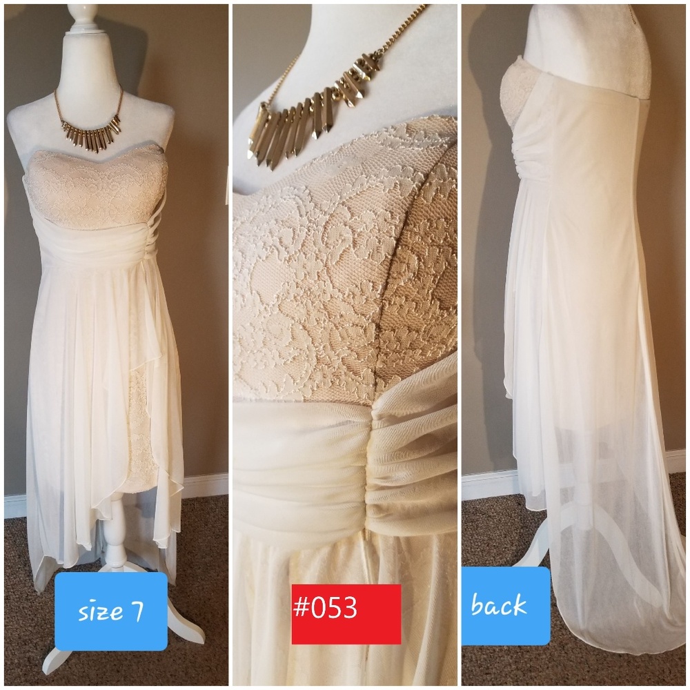 Strapless High-Low dress